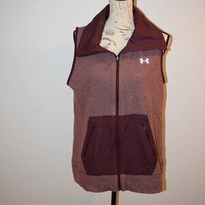 Under Armour cold gear sleeveless full zip jacket vest large